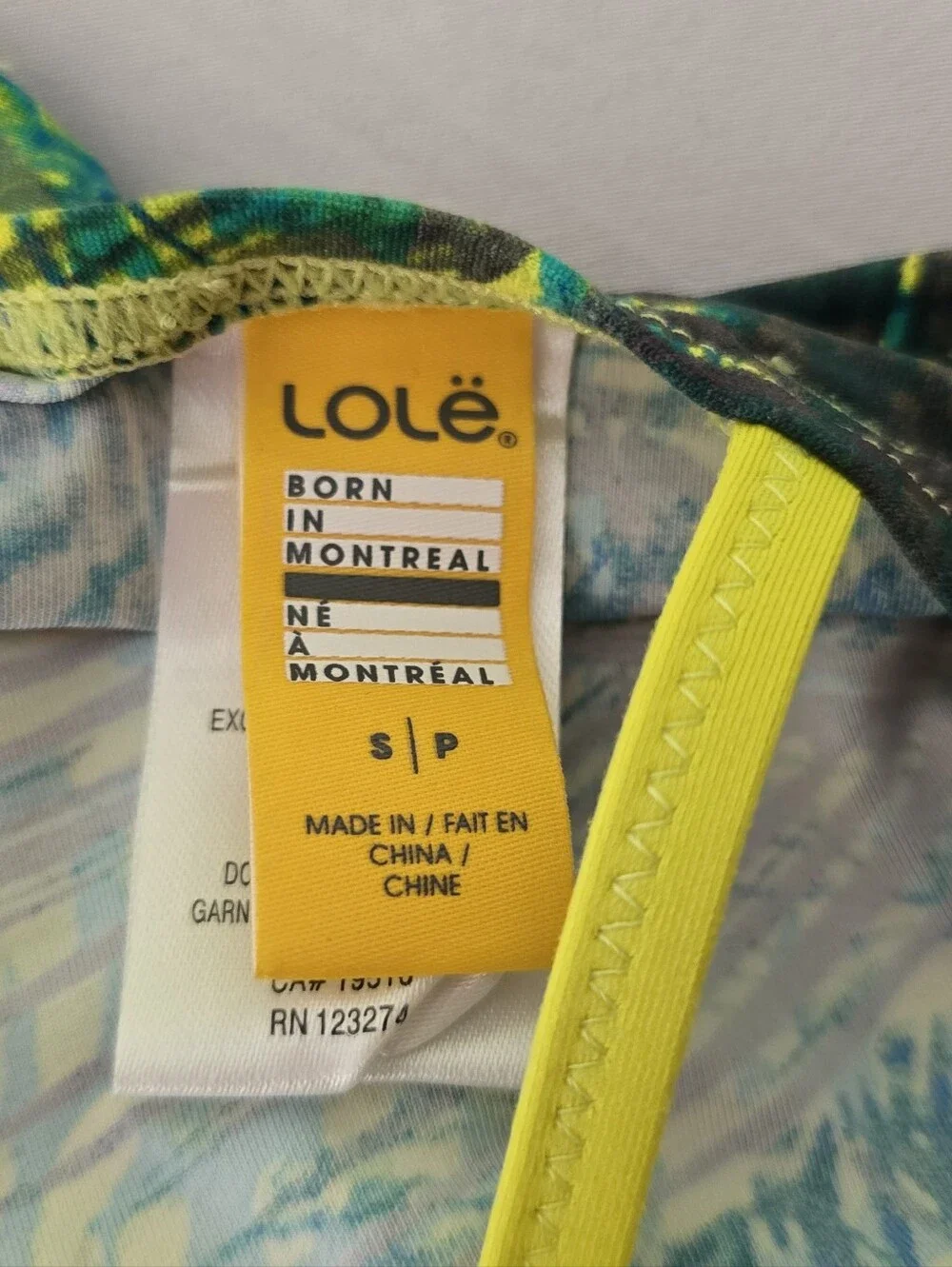 Lole Tankini Top Size Small